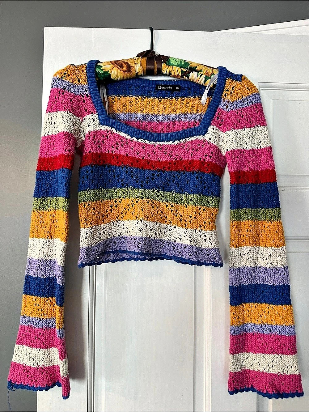 Multicolor Striped Knit Sweater